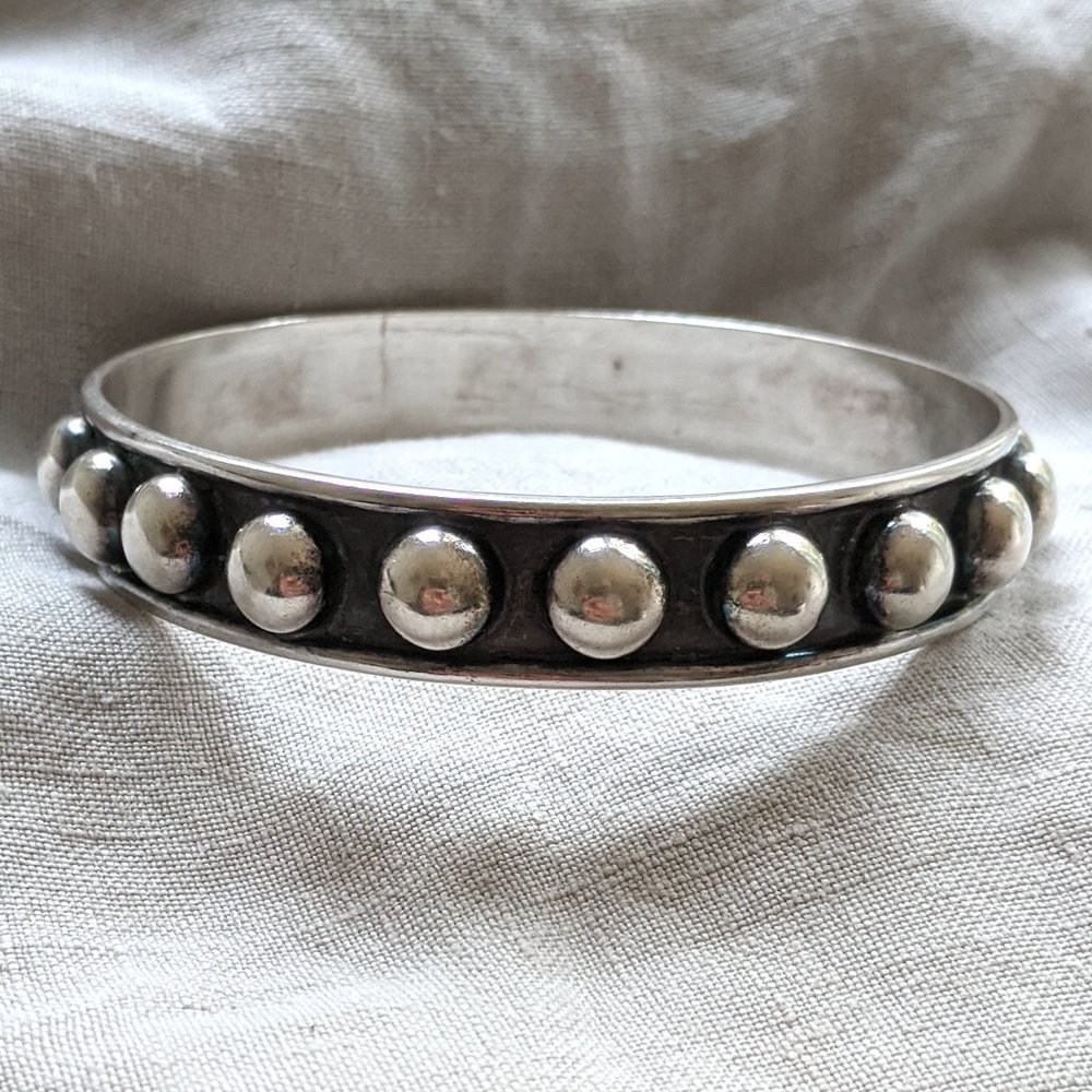 Bracelet Bangle Vintage Mexican Sterling Silver